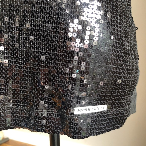 Miss Sixty Luxury sequin front sheer back tank - Picture 4 of 8